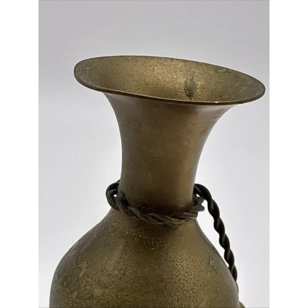 Vintage Messing Vase India Hand Made BRASS